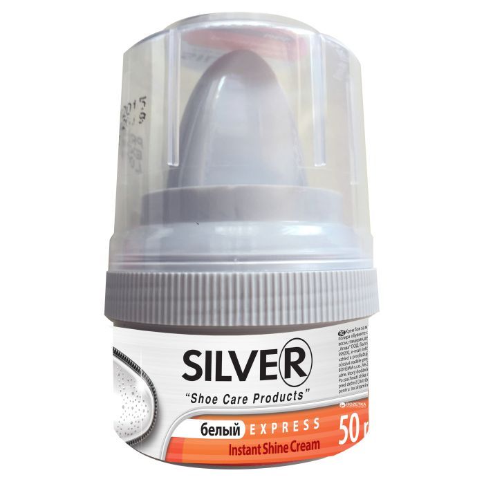 Крем для обуви Silver Express Белый 50 мл Фото