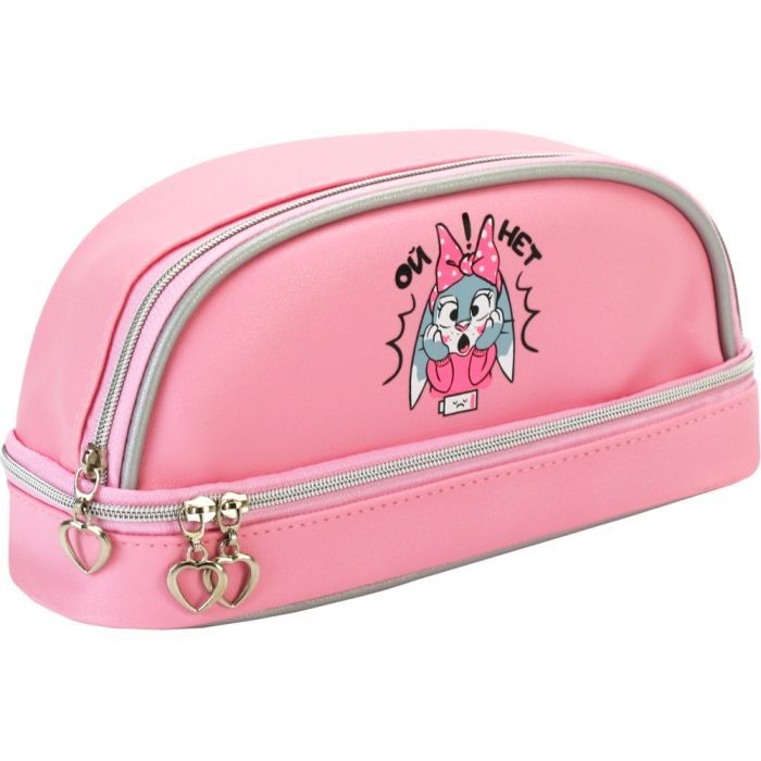 Пенал Cool For School 2 отделение розовый Фото