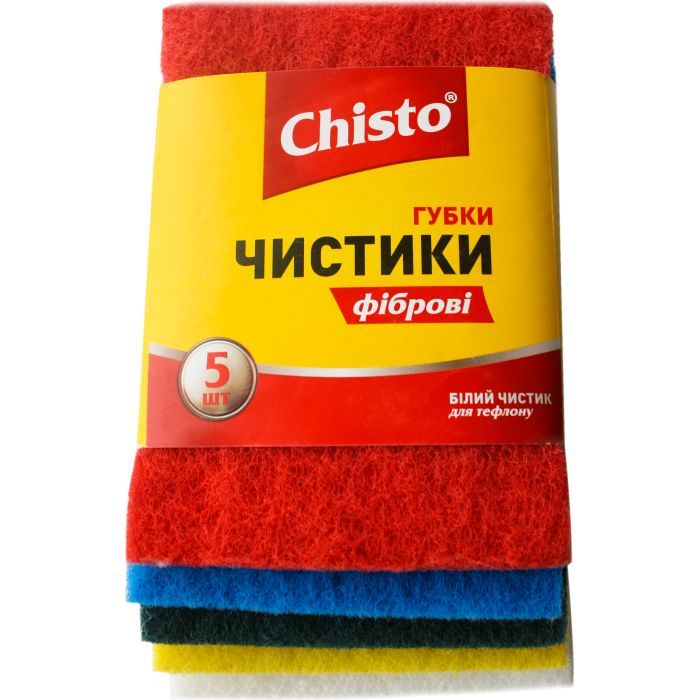 Губки кухонные Chisto Чистики фибровые 5 шт. Фото
