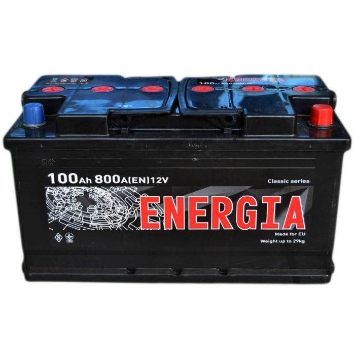 Аккумулятор автомобильный ENERGIA 100Ah Ев (-/+) (800EN) Фото
