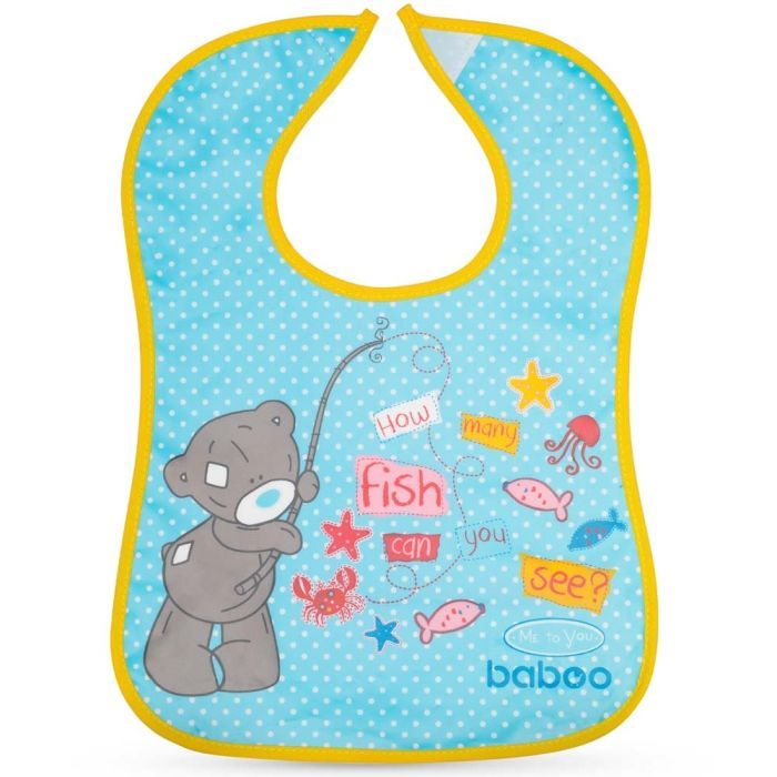 Нагрудничек Baboo Me to You, 3+ месяцев (синий) Фото
