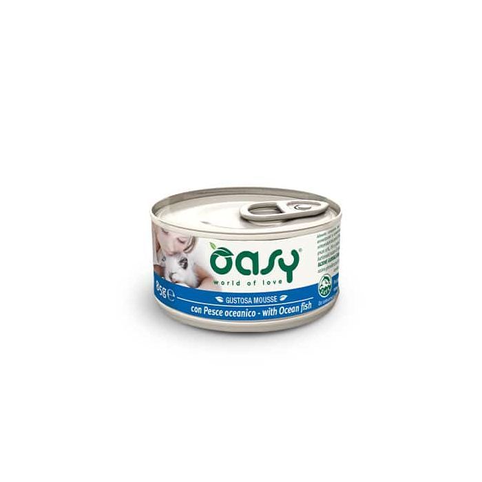 Консервы для кошек OASY Океаническая рыба 85 г Фото