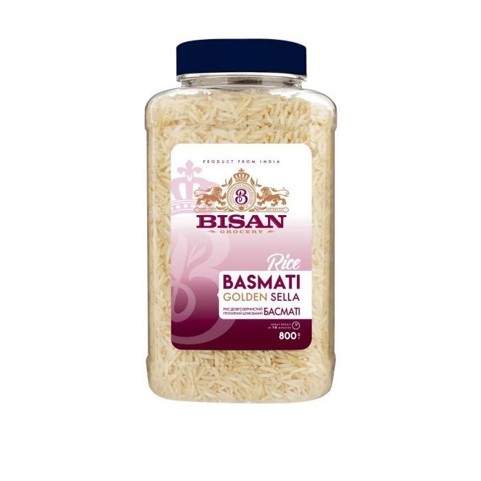 Крупа Bisan Рис Басмати Golden Sella 800 г Фото