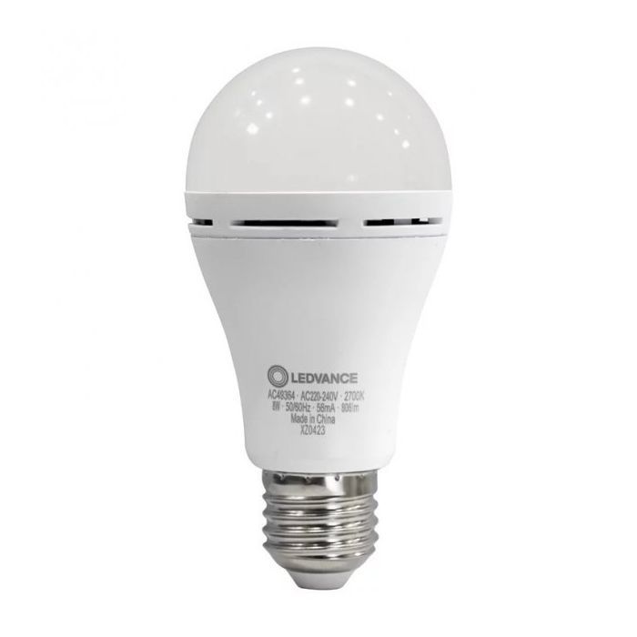 Лампочка LEDVANCE акумуляторна A60 8W 806Lm 2700К E27 Фото