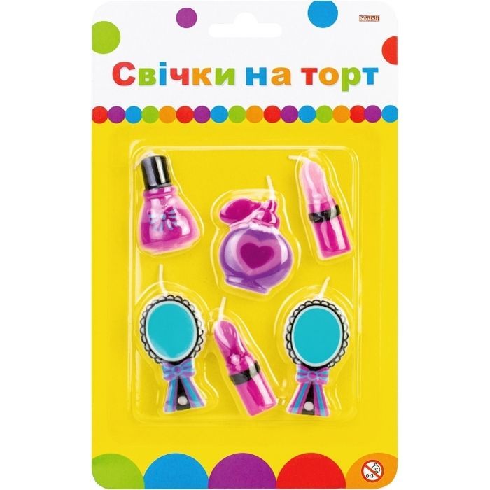 Свеча Maxi Мейкап 6 шт на торт Фото
