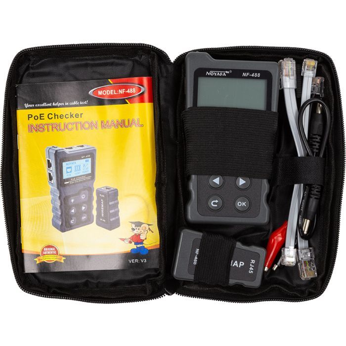 Тестер кабельный HiSmart RJ-45, RJ-12, RJ-11 + PoE Фото