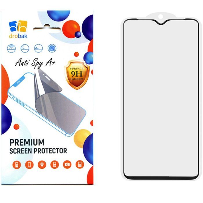 Стекло защитное Drobak Anty Spy Samsung Galaxy М14 (Black) Фото