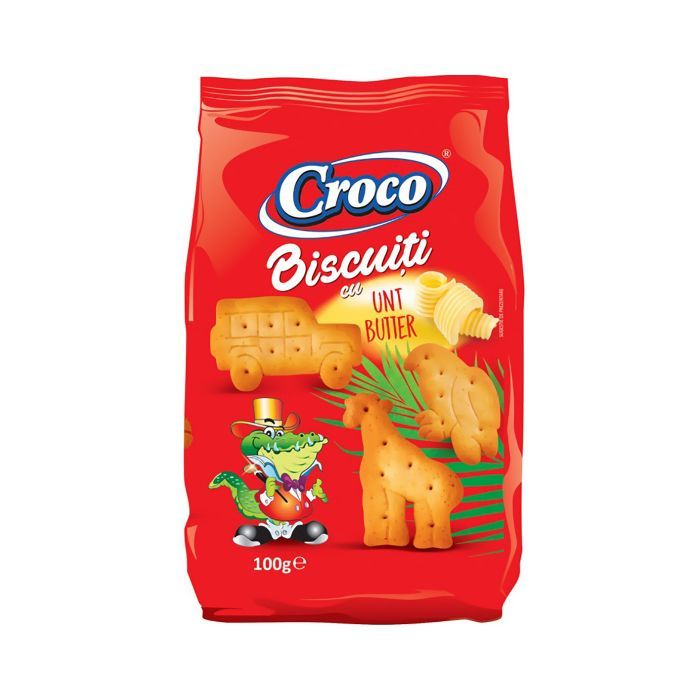 Печенье Croco Zoo со сливочным маслом 100 г Фото