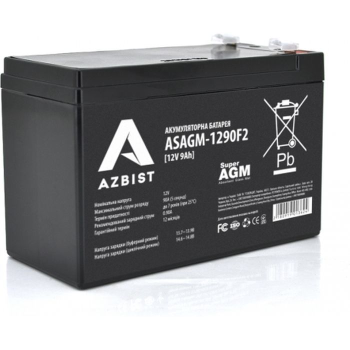 Батарея к ИБП AZBIST 12V 9Ah Super AGM Фото
