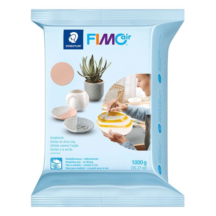 Пластика Fimo Air самозастигаюча, 1 кг блідо-рожева Фото