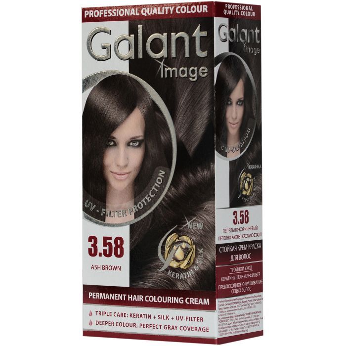 Краска для волос Galant Image 3.58 - Пепельно-коричневый Фото
