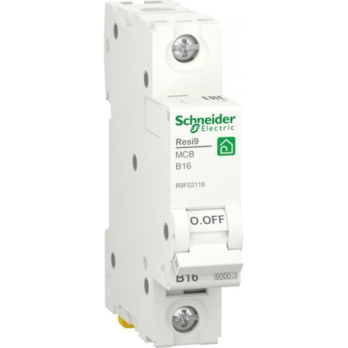 Автоматический выключатель Schneider Electric RESI9 6kA 1P 16A В Фото