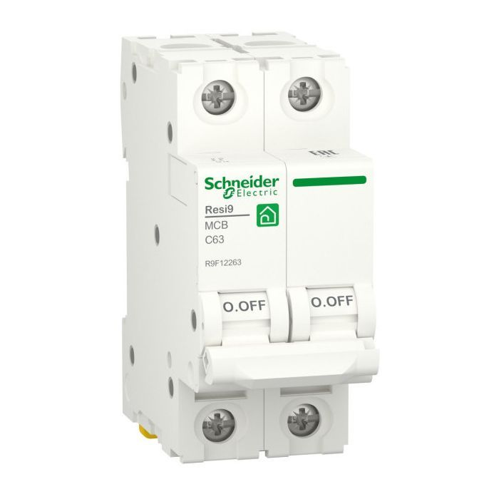Автоматический выключатель Schneider Electric RESI9 6kA 2P 63A С Фото