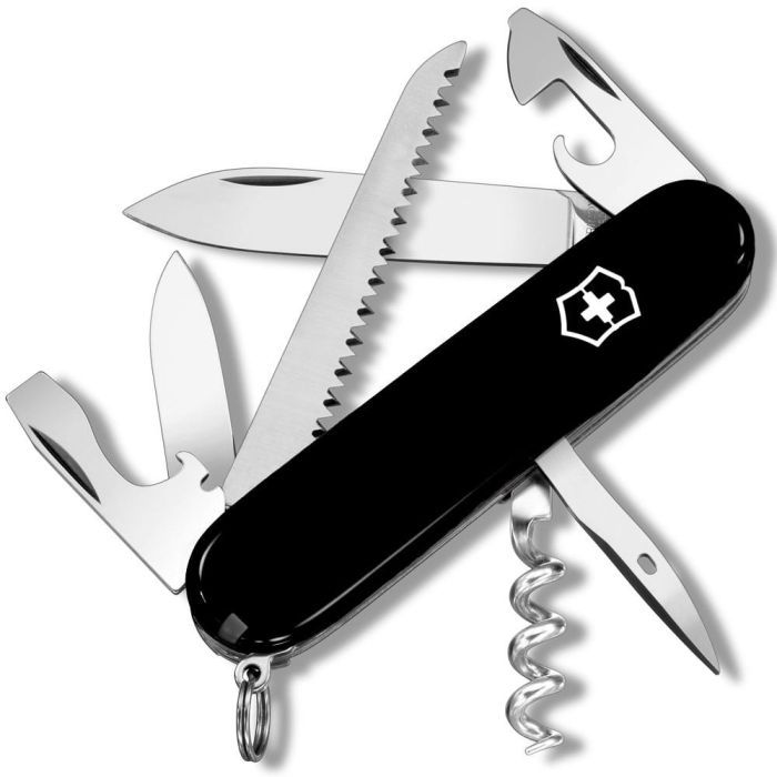 Нож Victorinox Camper 91 мм Чорний Фото