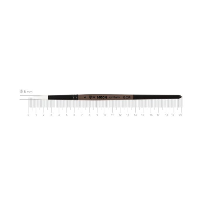 Кисточка для рисования Rosa Синтетика кругла, MOON 1203R, №6 Фото