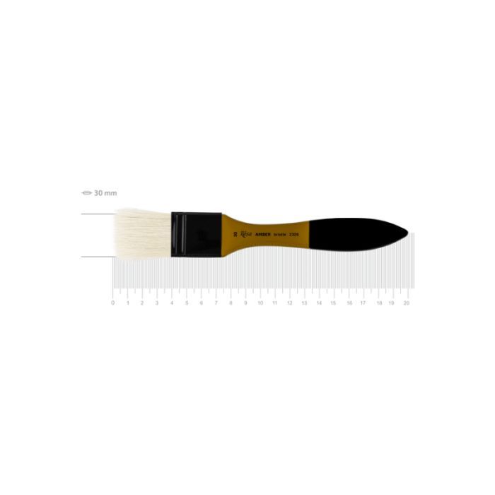Кисточка для рисования Rosa Щетина флейц, AMBER 2306, №30 Фото