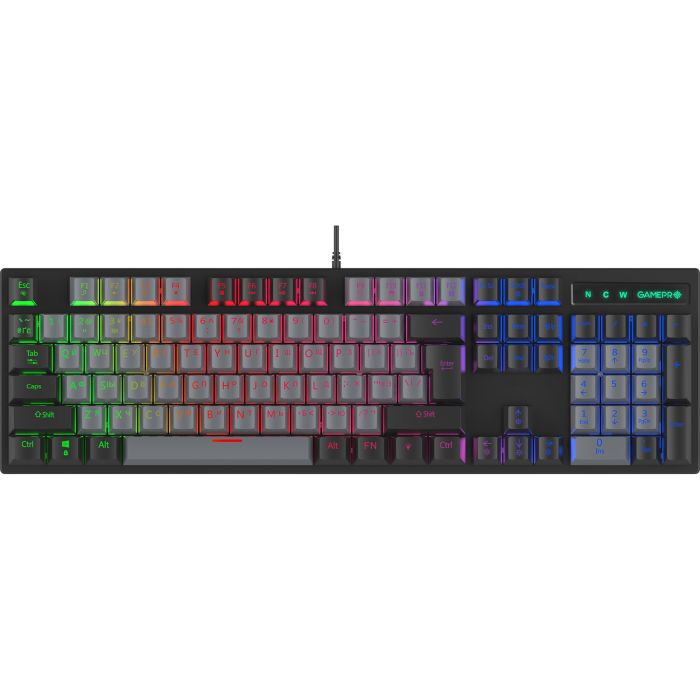 Клавиатура GamePro MK105B LED Blue Switch USB Black Фото