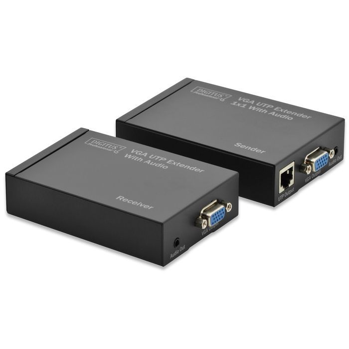 Адаптер Digitus VGA Full HD over UTP set 300m Фото