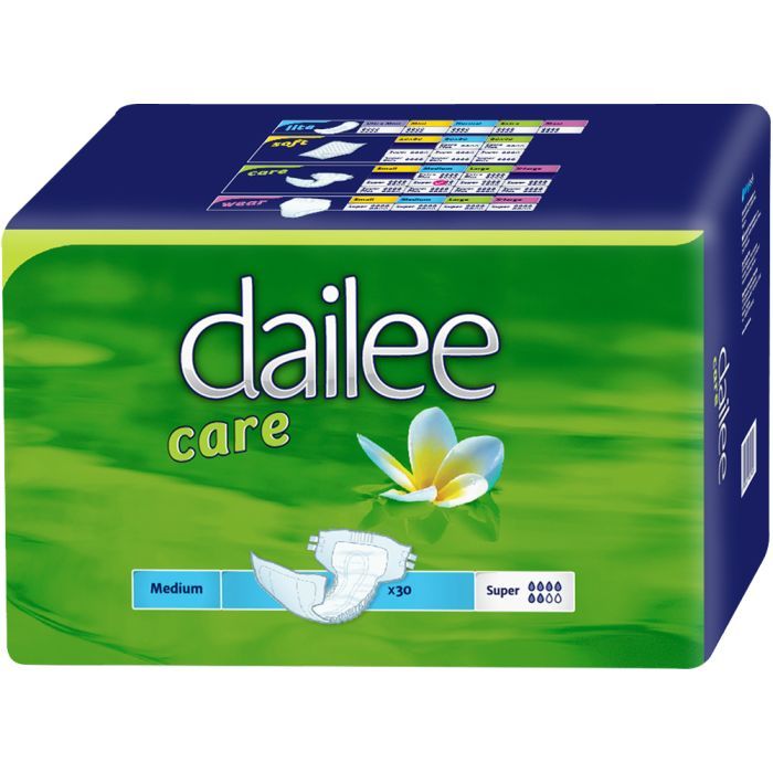 Подгузники для взрослых Dailee Super Medium 30 шт Фото