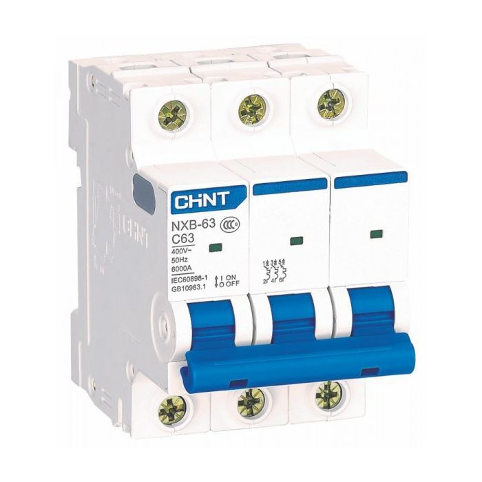 Автоматический выключатель CHINT NXB-63-3P-C10 Фото
