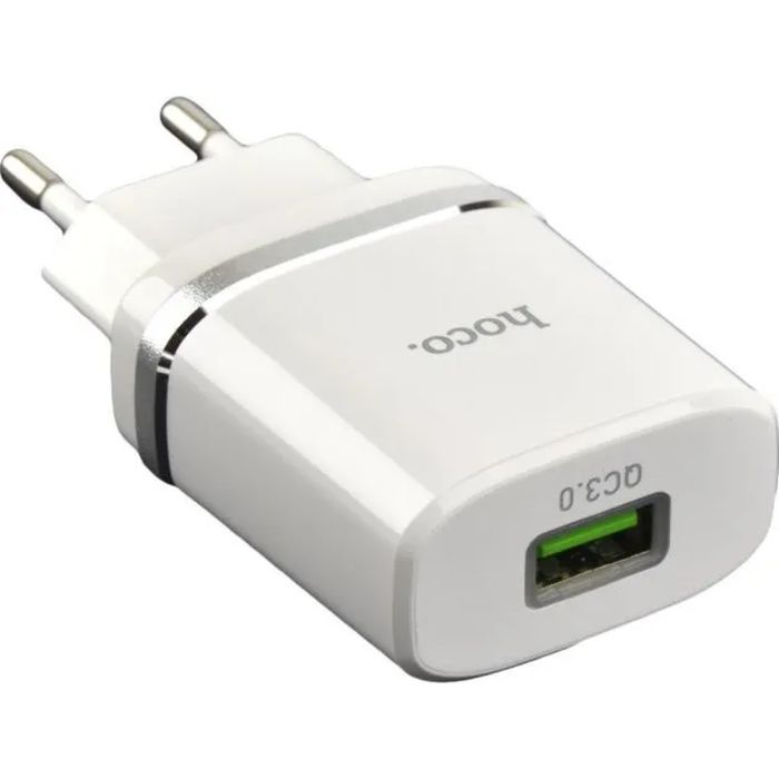 Зарядное устройство HOCO C12Q Smart QC3.0 charger White Фото
