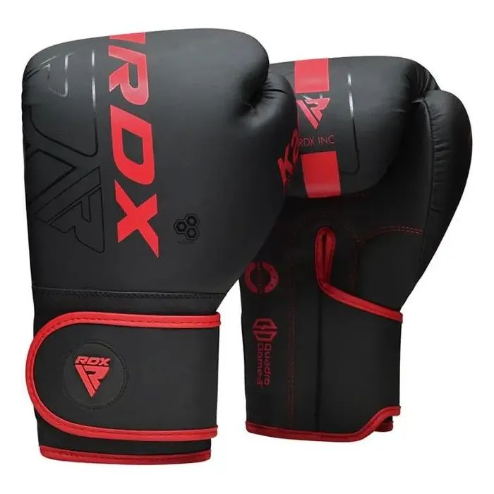 Боксерские перчатки RDX F6 Kara Matte Red 14 унцій Фото