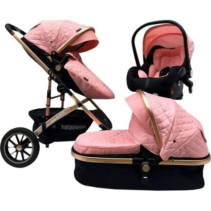 Коляска Maxibaby IQ 3 в 1 - Pink Фото