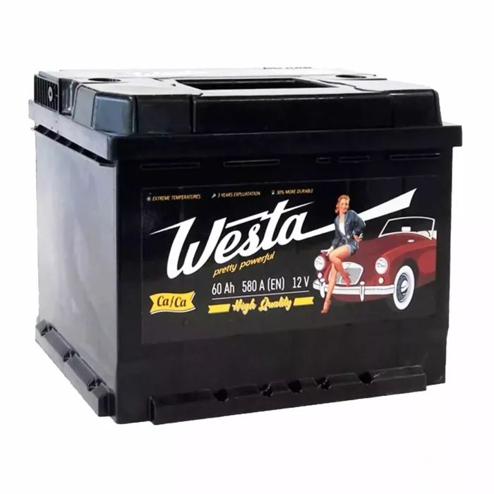 Аккумулятор автомобильный Westa 6CT-60 А (1) Pretty Powerful Фото