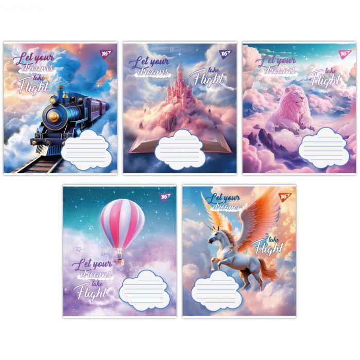 Тетрадь Yes Let your dreams 12 листов линия Фото