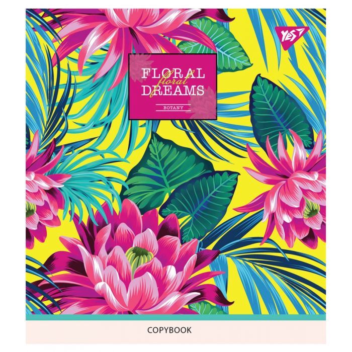 Тетрадь Yes А5 Tropical Paradise 18 аркушів клітинка Фото