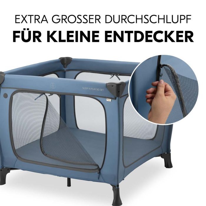 Детский манеж Hauck Sleep N Play SQ Dark Blue Фото 1