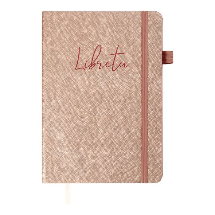 Книга записная Buromax LIBRETA А5 96 аркушів крапка, бежевий Фото