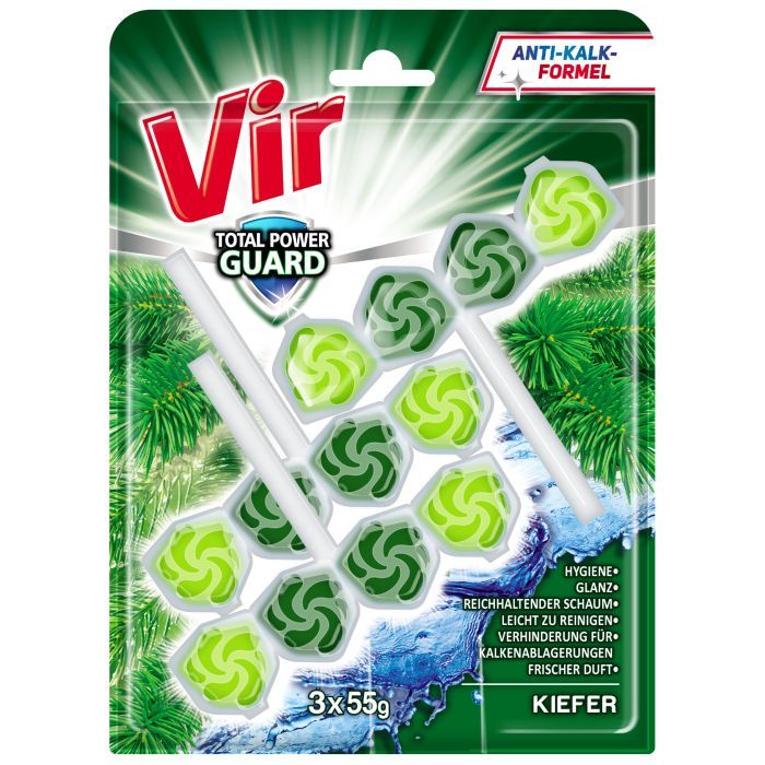 Туалетный блок Vir Total Power Guard Хвоя 3x55 г Фото