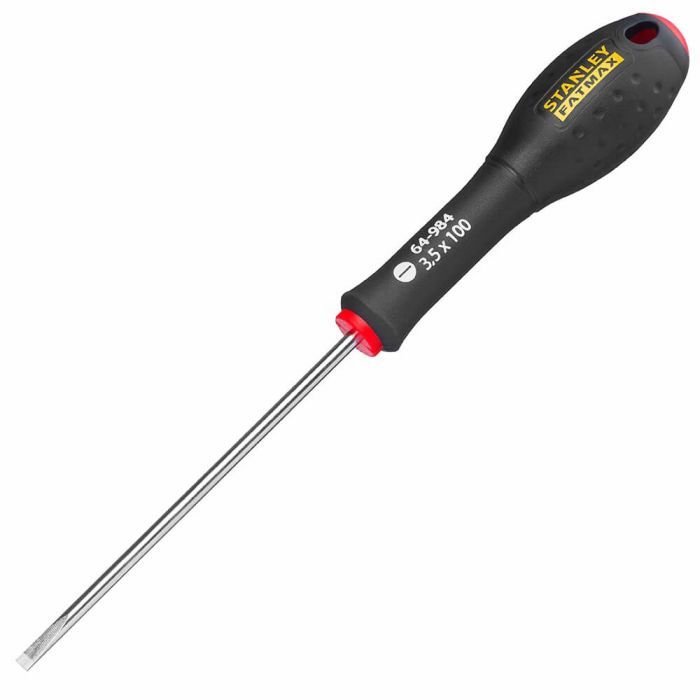 Отвертка Stanley FatMax, шлиц SL3.5х100мм, параллельное жало. Фото