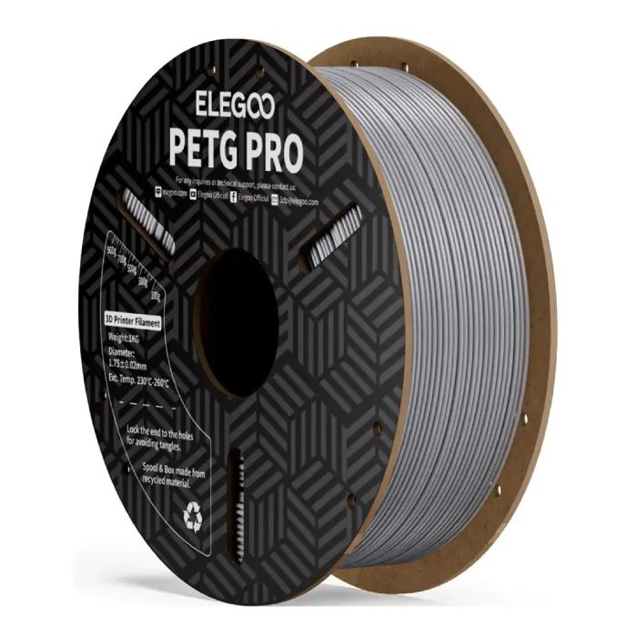 Пластик для 3D-принтера ELEGOO PETG PRO 1кг, 1.75мм, gray Фото