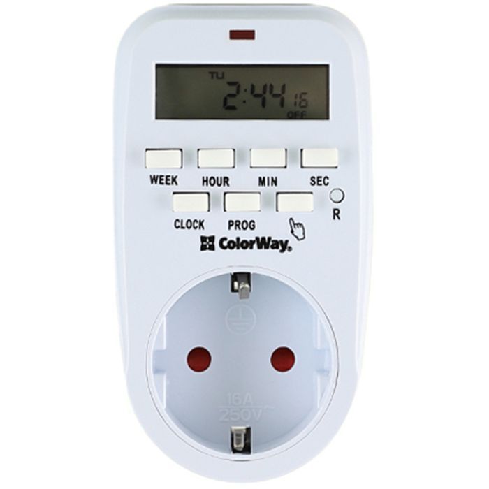 Таймер-розетка ColorWay CW-STE01-7D Фото
