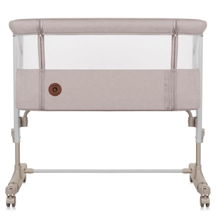 Кроватка Lionelo приставна AURORA BEIGE CAPPUCCINO Фото 4