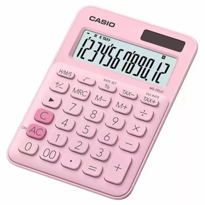 Калькулятор Casio MS-20UC-PK-W-UC), розовый Фото
