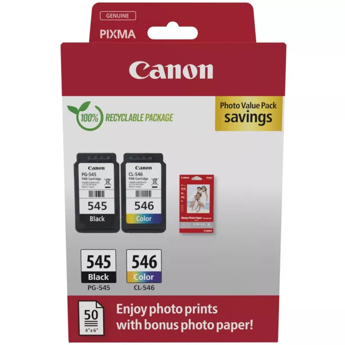 Картридж Canon PG-545/CL-546 Multipack BK+Color Фото