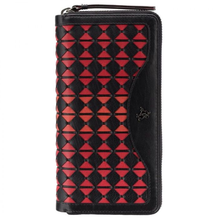 Кошелек Visconti BR76 Black/Cherry Фото