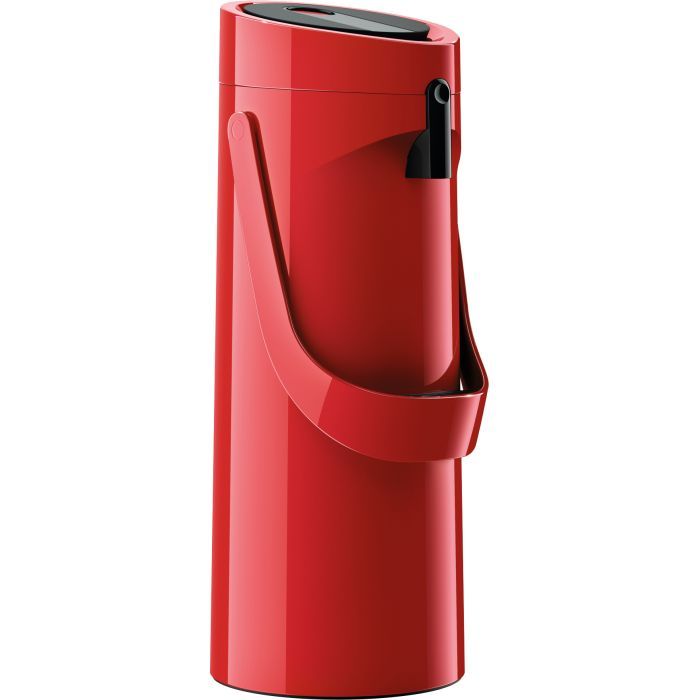 Термос Tefal Ponza Pump, 1.9л, пластик, скло, червоний Фото