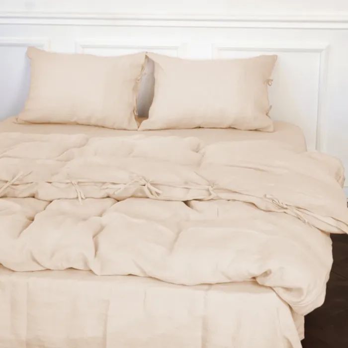 Постельное белье MirSon Лен Natural Linen Amalia 220х240 Фото