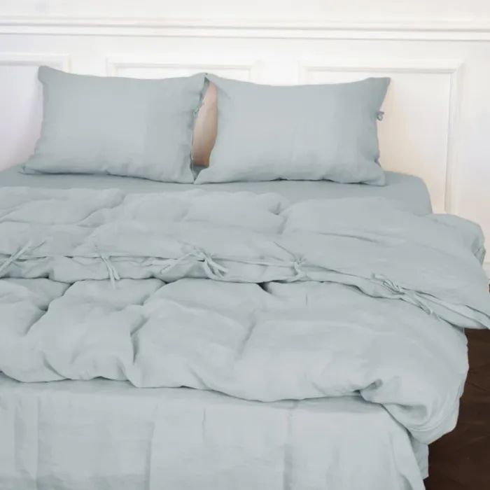 Постельное белье MirSon Лен Natural Linen Caspian 143x210 Фото