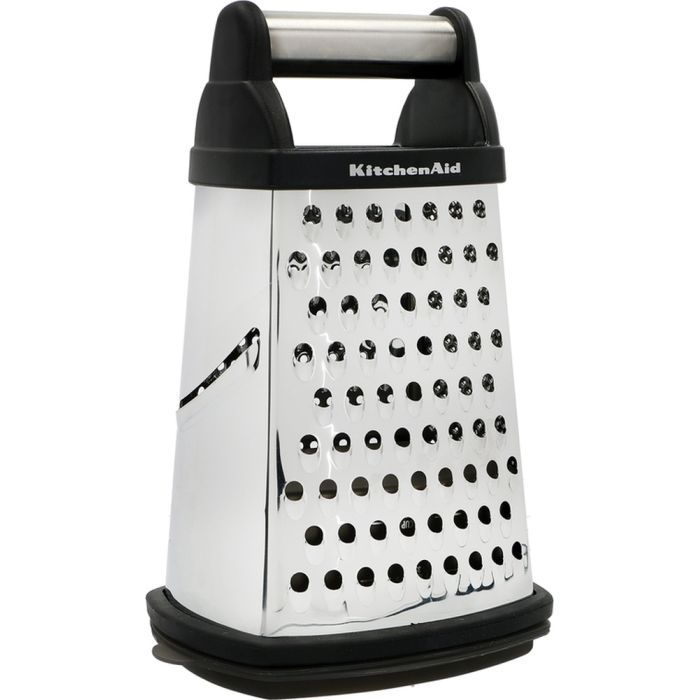 Терка KitchenAid Universal чотирьохстороння з контейнером, чорна Фото
