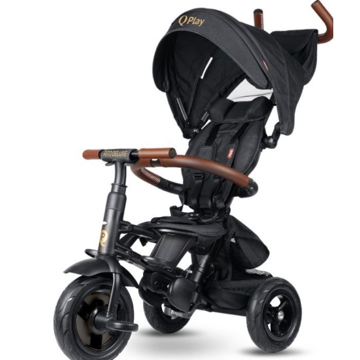Детский велосипед QPlay Rito Deluxe Складаний Триколісний Black Фото