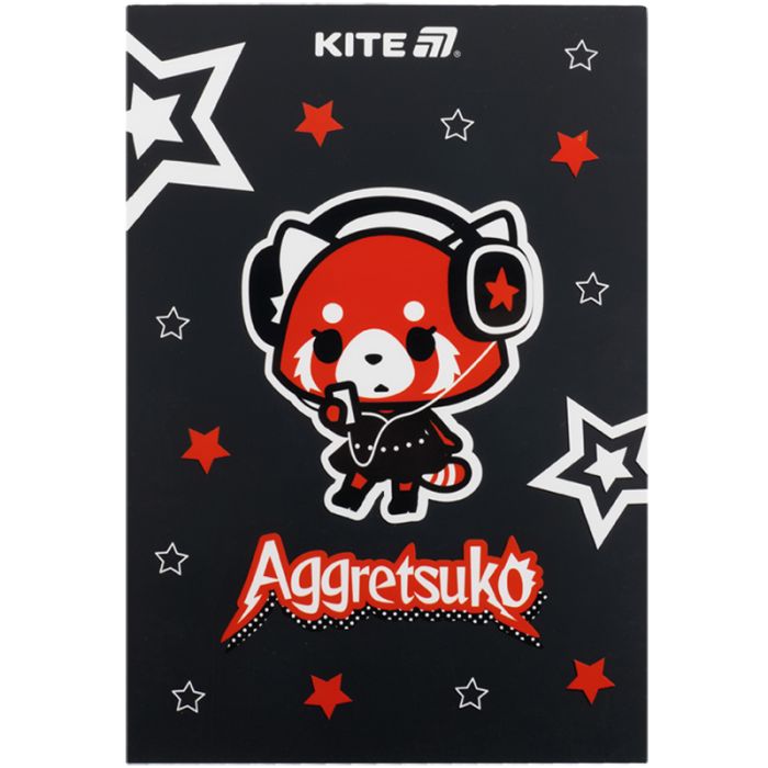 Блокнот Kite Aggretsuko A5, 50 аркушів, клітинка Фото