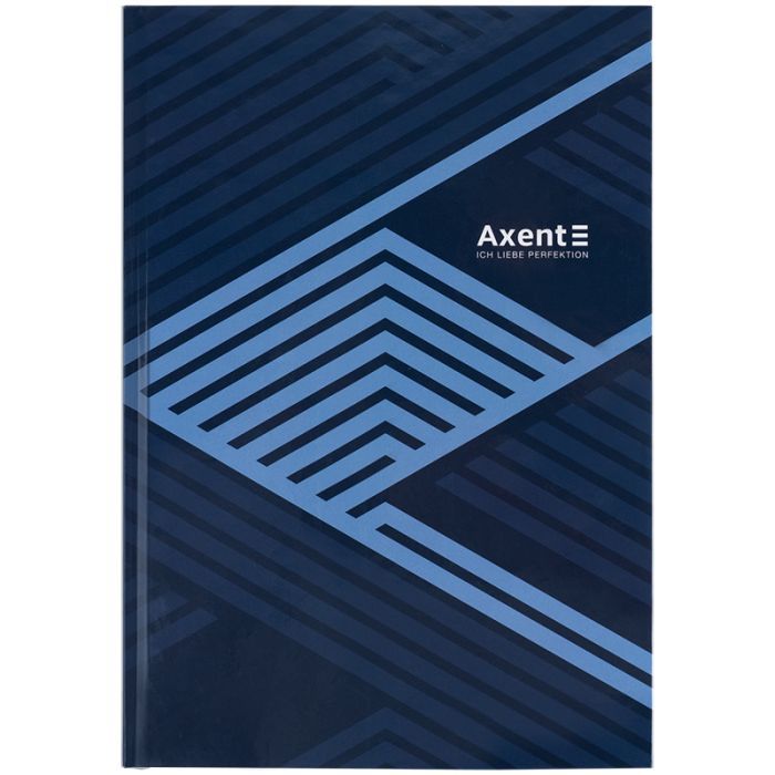 Книга записная Axent Lines А4, 96 листов, клетка, синяя Фото