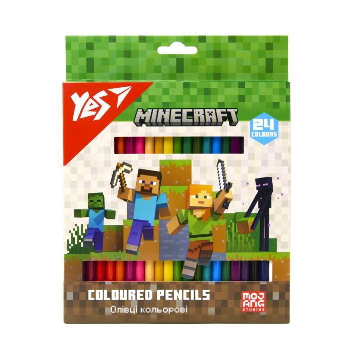 Карандаши цветные Yes Minecraft 24 кол. Фото