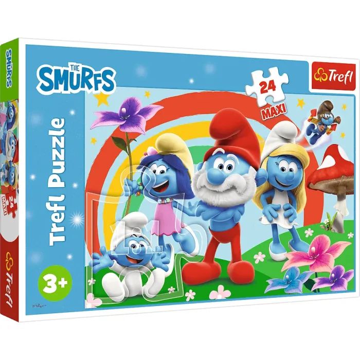 Пазл Trefl Maxi The Smurfs День смурфа 24 элемента Фото