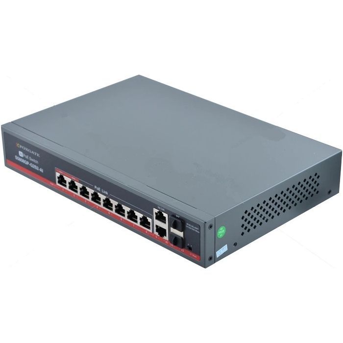 Коммутатор сетевой FoxGate S5808GP-G2S2-AI (120W) Фото